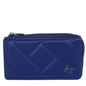 Lug Surrey Satin Luxe VL RFID Wallet in Sapphire Blue